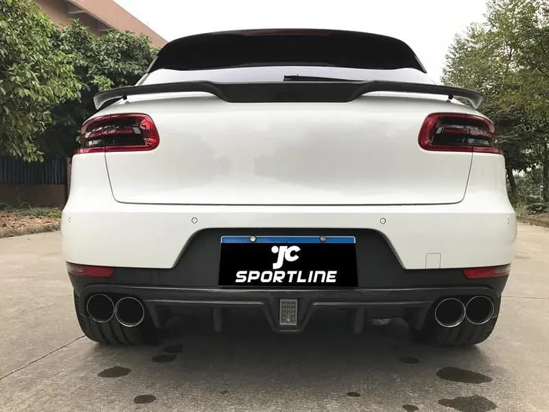 PORSCHE MACAN 2014+ - JC SPORTLINE CARBON KOFFERRAUM SPOILER ANSATZ – Bild 2