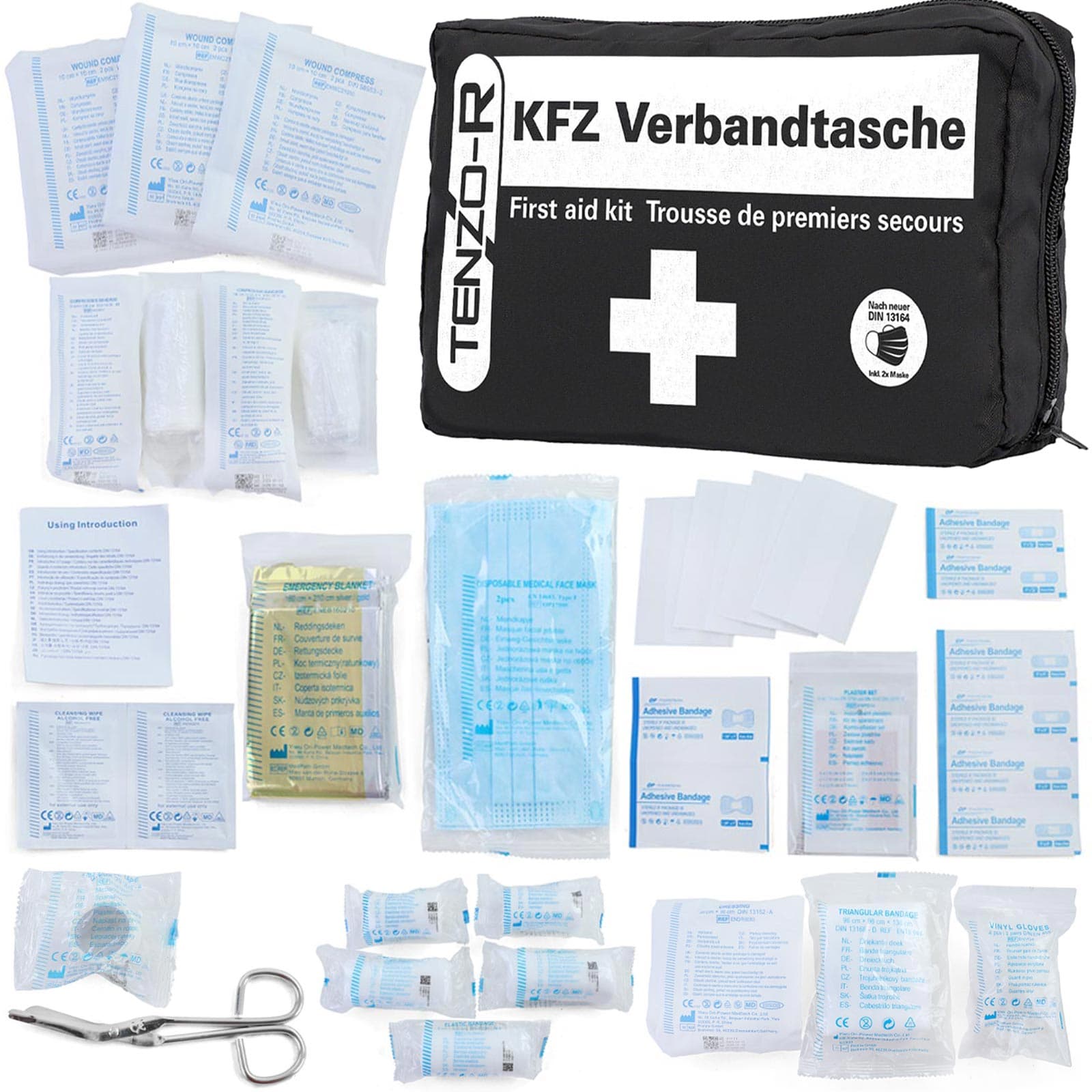 KFZ Verbandskasten Erste Hilfe Set 39-Teilig DIN 13164 – Bild 2