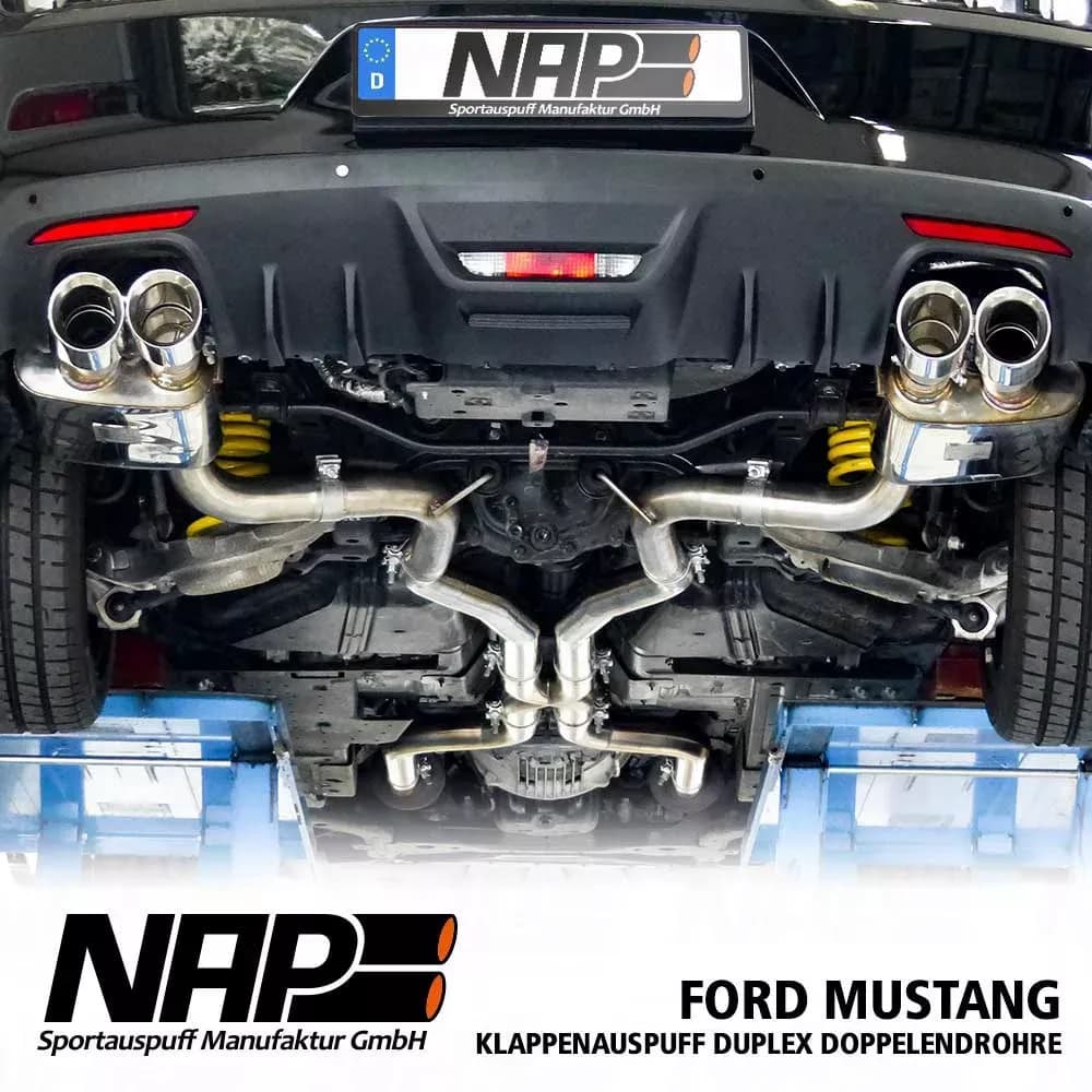 FORD MUSTANG 5.0 V8 GT - NAP DUPLEX SPORTAUSPUFF ANLAGE – Bild 2