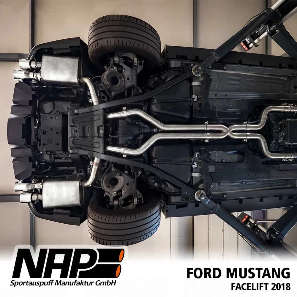 FORD MUSTANG 5.0l V8 GT - NAP DUPLEX SPORTAUSPUFF ANLAGE – Bild 3