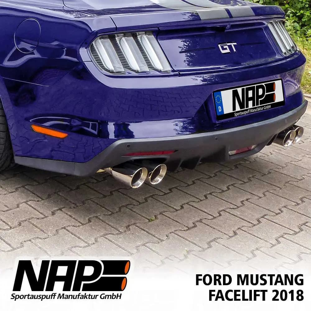 FORD MUSTANG 5.0l V8 GT - NAP DUPLEX SPORTAUSPUFF ANLAGE – Bild 5