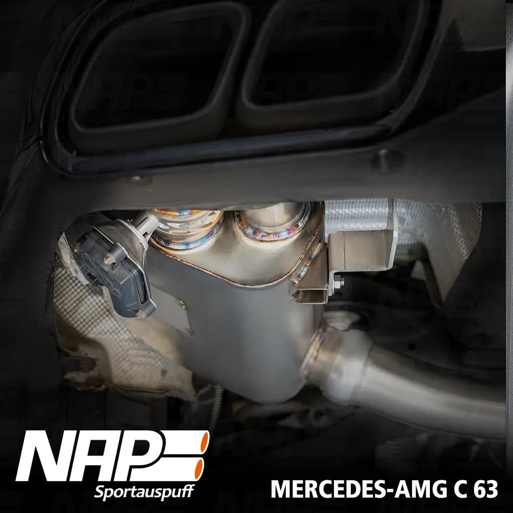 MERCEDES C-KLASSE AMG C63 - NAP DUPLEX SPORTAUSPUFF ANLAGE AB KAT – Bild 4