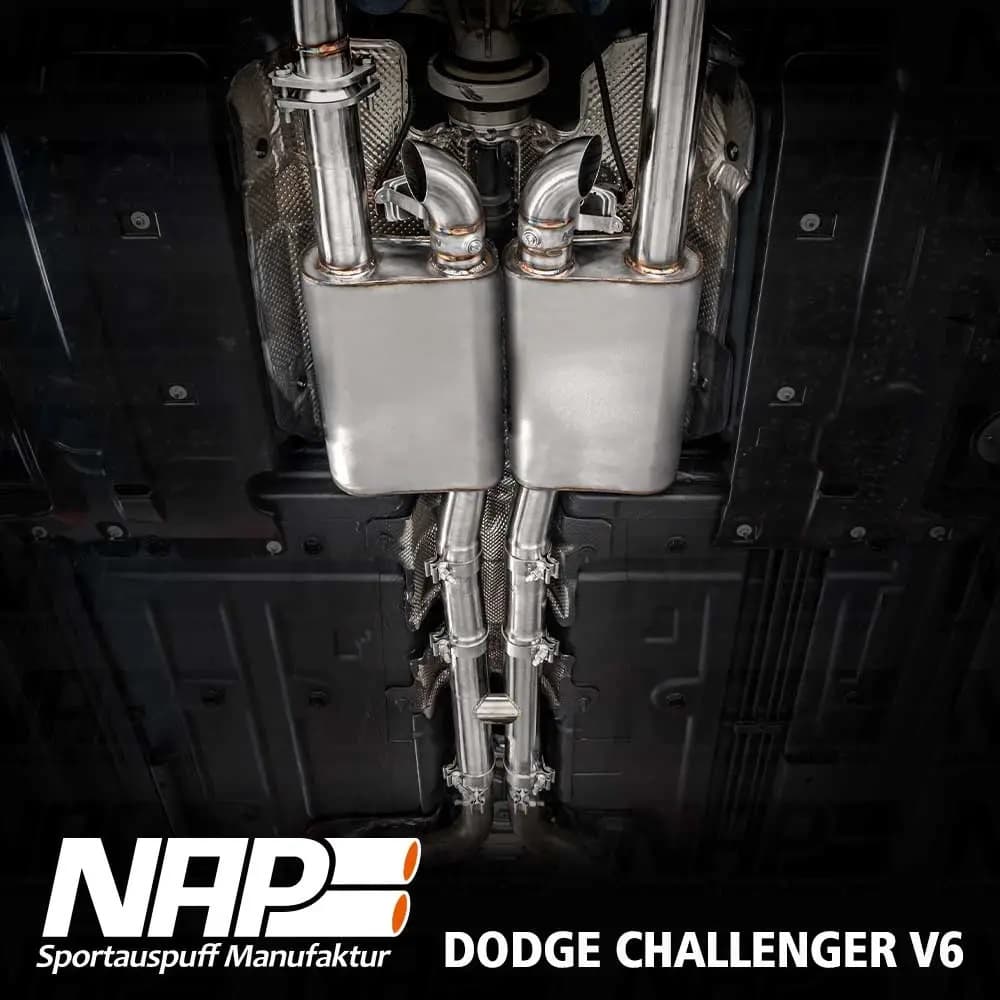 DODGE CHALLENGER - NAP DUPLEX SPORTAUSPUFF ANLAGE AB KAT – Bild 2