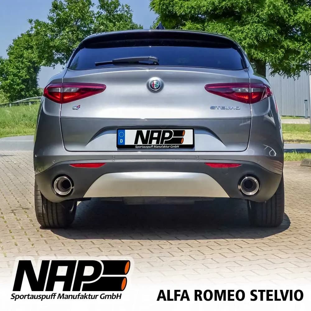 ALFA ROMEO STELVIO - NAP DUPLEX SPORTAUSPUFF ANLAGE AB KAT – Bild 2