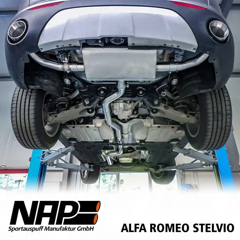 ALFA ROMEO STELVIO - NAP DUPLEX SPORTAUSPUFF ANLAGE AB KAT – Bild 3