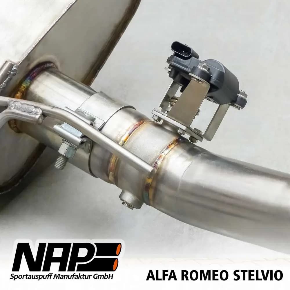 ALFA ROMEO STELVIO - NAP DUPLEX SPORTAUSPUFF ANLAGE AB KAT – Bild 5