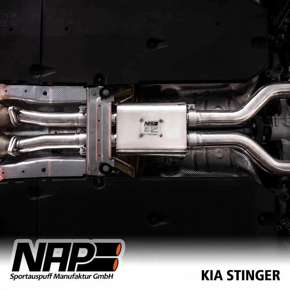 KIA STINGER - NAP DUPLEX SPORT AUSPUFF ANLAGE – Bild 3