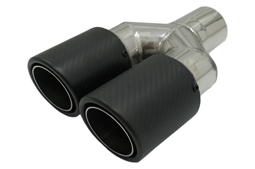 UNIVERSELLES TWIN CARBON ENDROHR IN 58MM – Bild 2