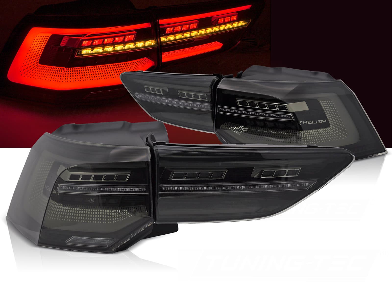 VW GOLF 8 - LED LIGHTBAR RÜCKLEUCHTEN FACELIFT OPTIK (DYNAMIC) V.3