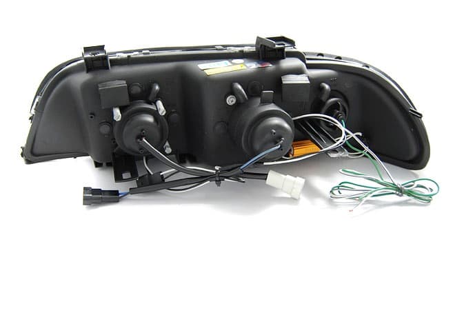 BMW E39 - SCHEINWERFER LED 3D ANGEL EYES – Bild 3