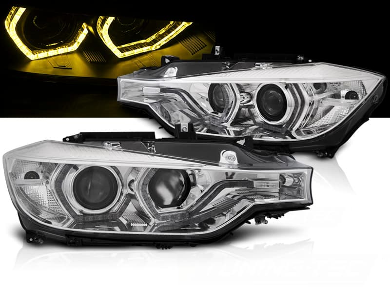 BMW F30 LIMOUSINE - TAGFAHRLICHT SCHEINWERFER YELLOW VERSION