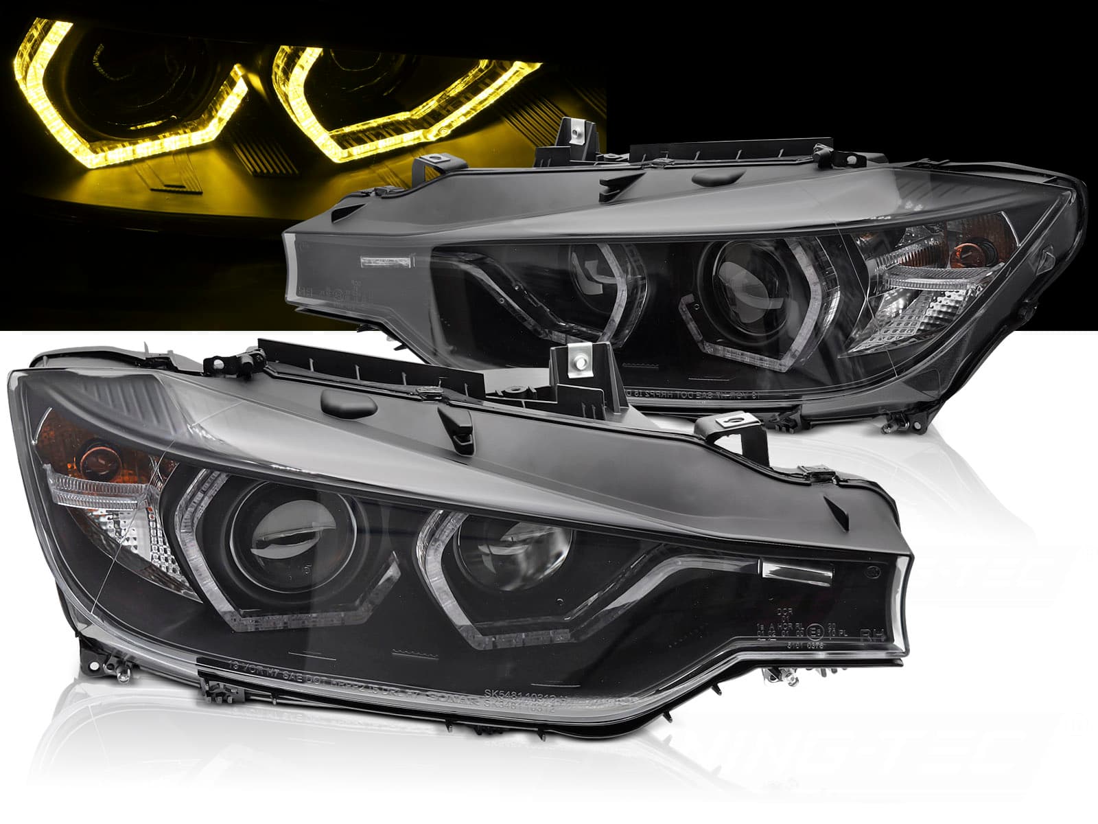 BMW F30 LIMOUSINE - TAGFAHRLICHT SCHEINWERFER YELLOW VERSION