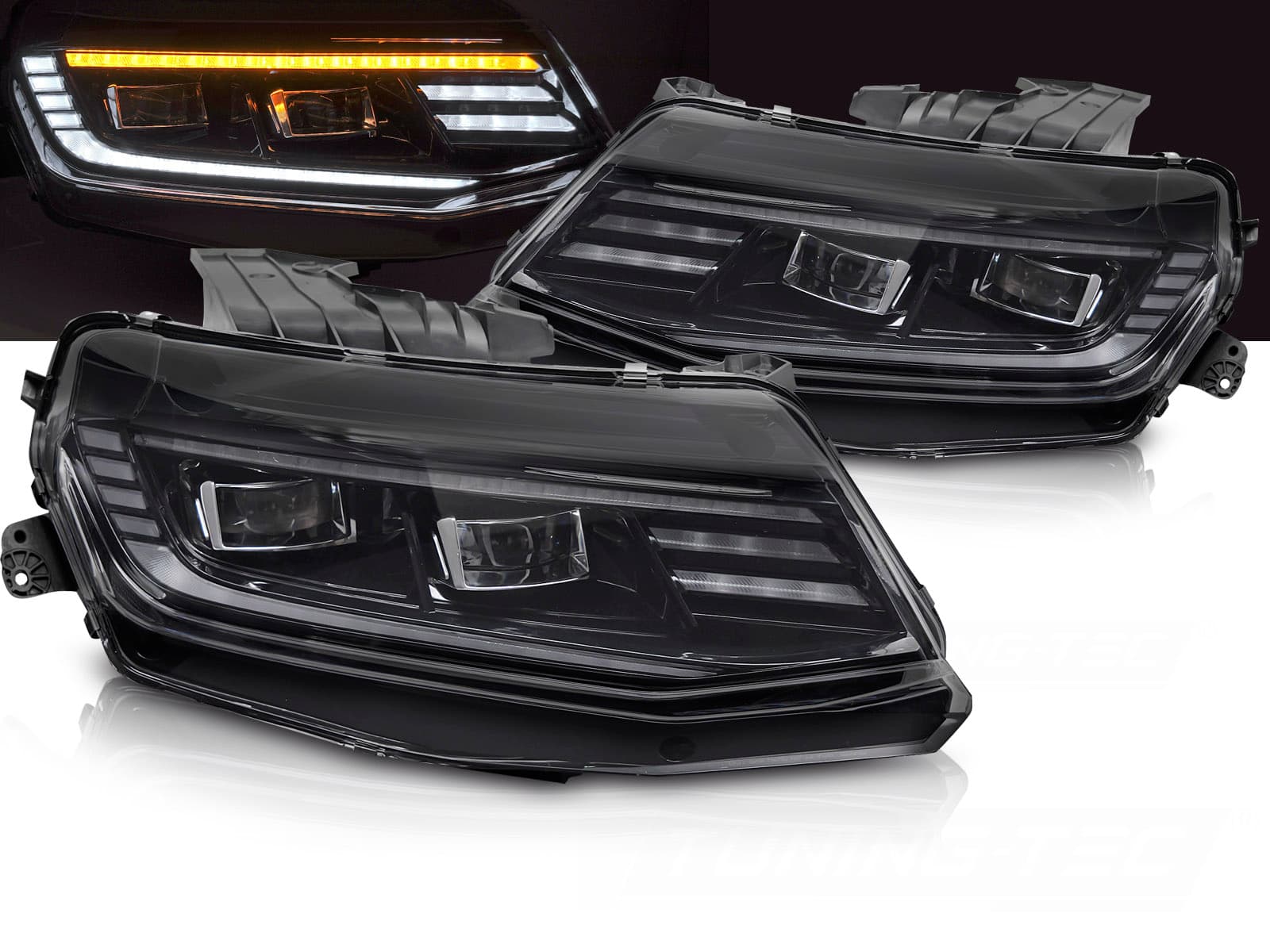 CHEVROLET CAMARO 2016->2018 - FULL LED LIGHTBAR SCHEINWERFER (DYNAMIC & WELCOME)