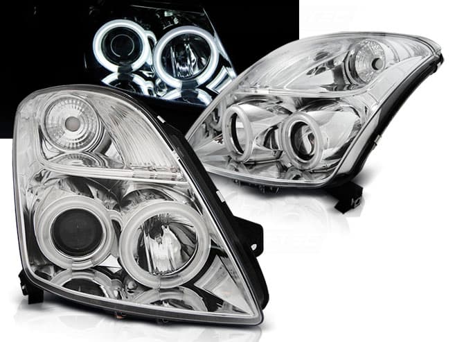 SUZUKI SWIFT - CCFL ANGEL EYES SCHEINWERFER