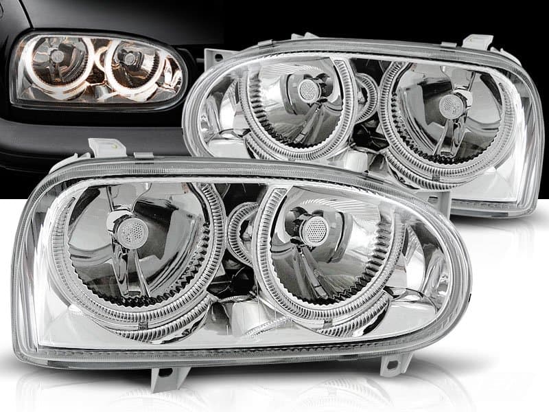 VW GOLF 3 - SCHEINWERFER ANGEL EYES (DEPO)