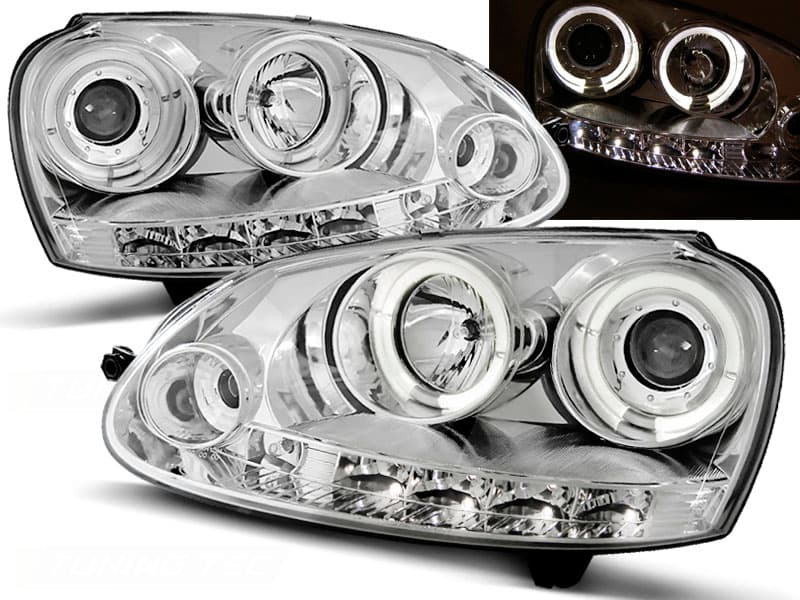 VW GOLF 5 - SCHEINWERFER ANGEL EYES & LED