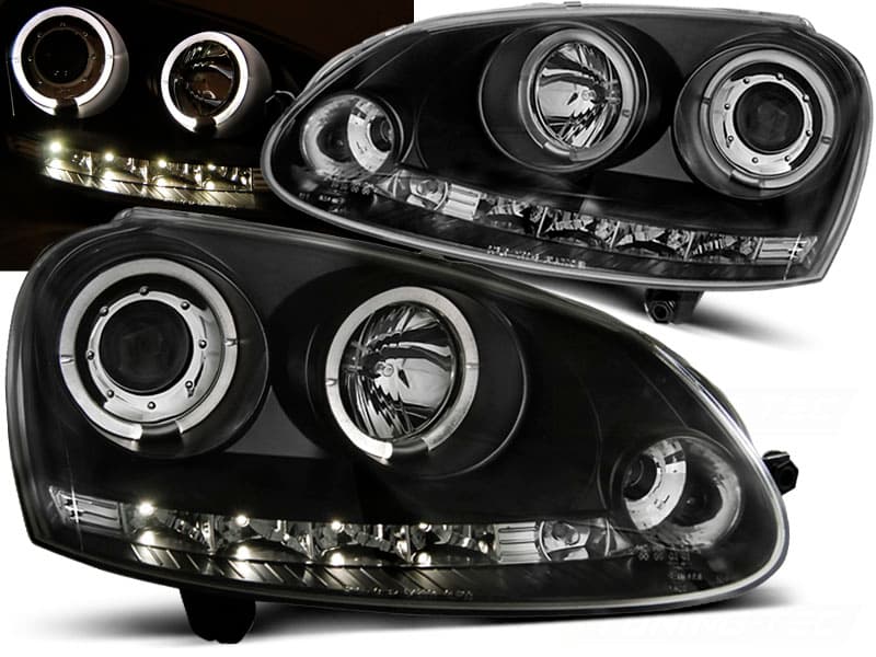 VW GOLF 5 - SCHEINWERFER ANGEL EYES & LED