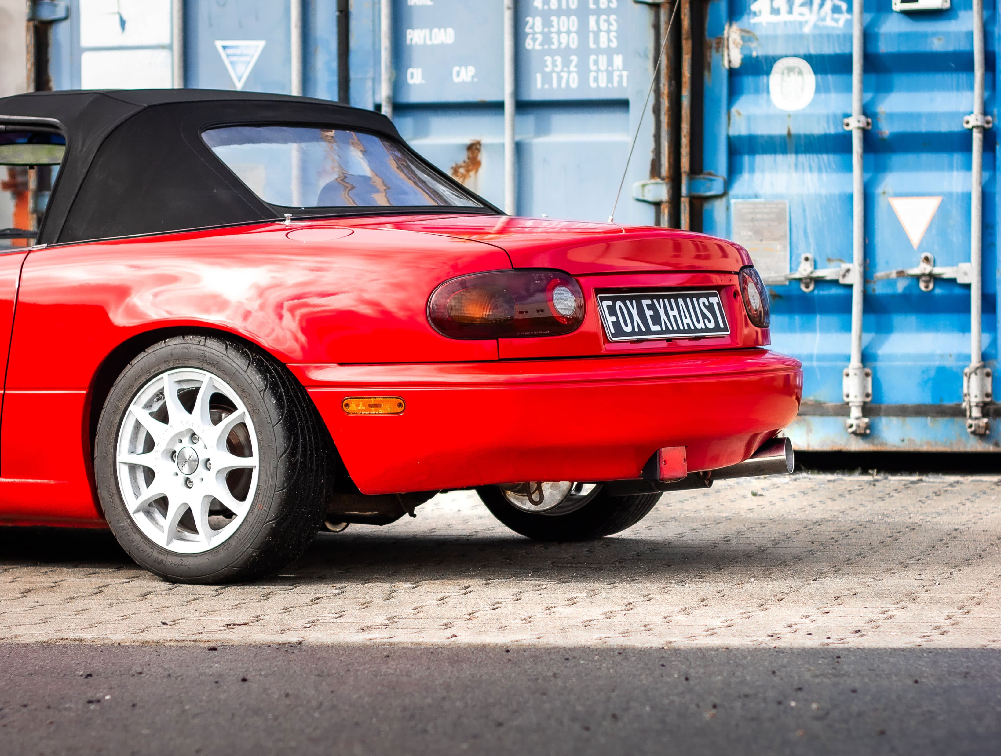MAZDA MX-5 (NA) - FOX SPORTAUSPUFF ANLAGE AB KATALYSATOR – Bild 2