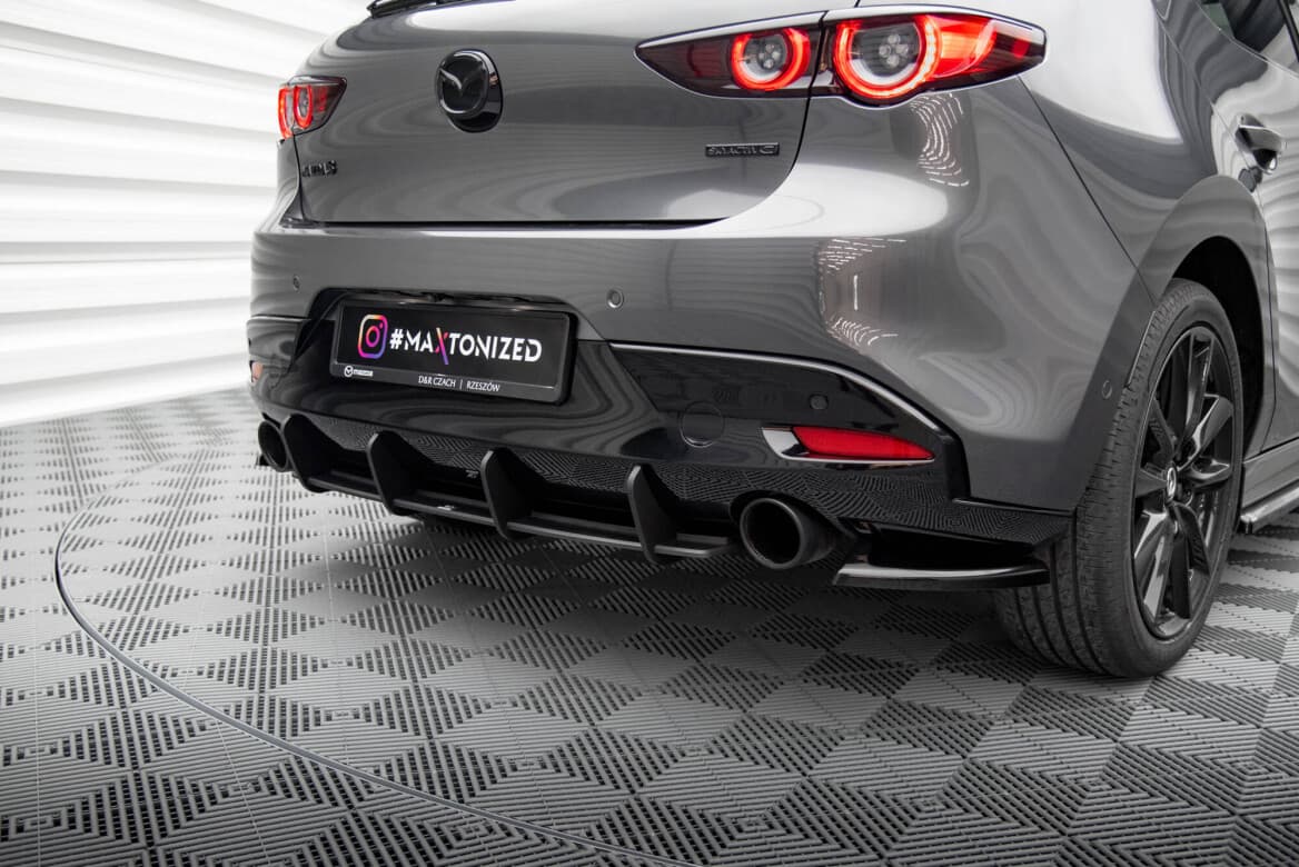 MAZDA 3 - MAXTON DESIGN CNC STREET PRO HECK DIFFUSOR ANSATZ – Bild 2