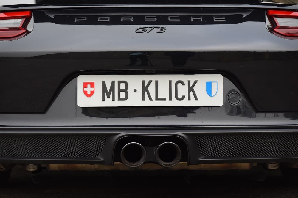MB KLICK Rahmenlose Kennzeichenhalter Transparent – Bild 3