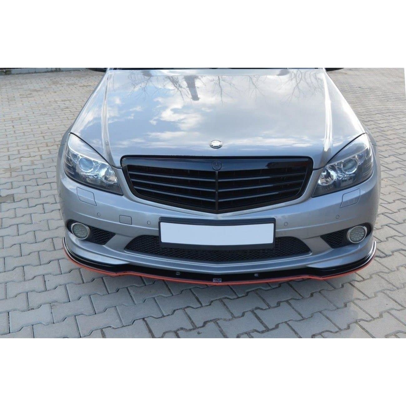 MERCEDES C-KLASSE -03.2011 - MAXTON DESIGN FRONTLIPPE SPOILER (GLANZ) – Bild 2