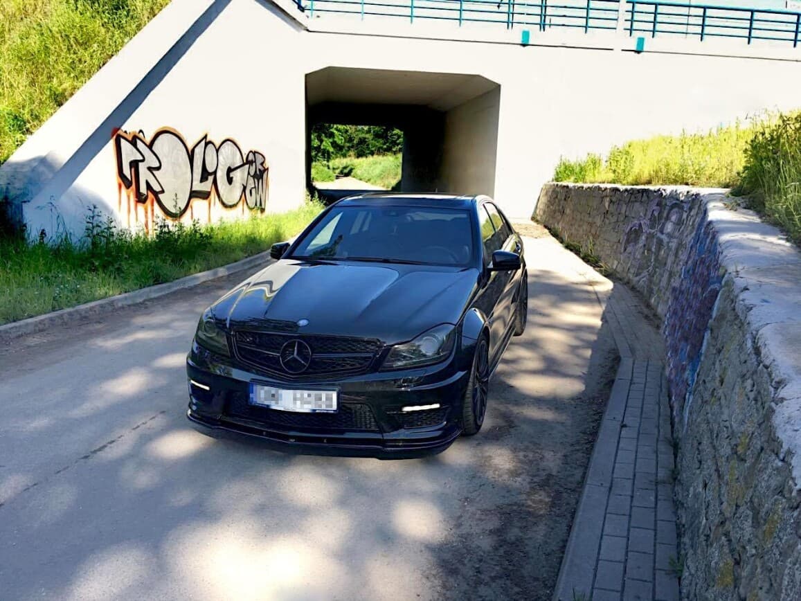 MERCEDES C-KLASSE C63 AMG 04.2011+ - MAXTON DESIGN FRONTLIPPE SPOILER – Bild 3