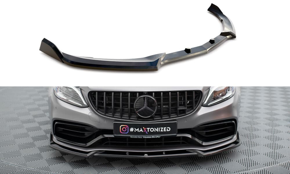MERCEDES C63 AMG - MAXTON DESIGN FRONTLIPPE SPOILER V.2 (DTC) – Maxton Design