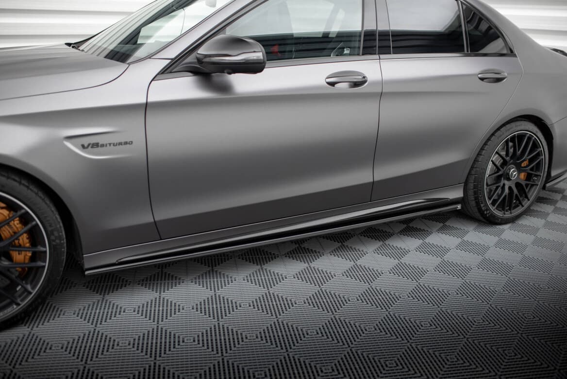 MERCEDES C63 AMG - MAXTON DESIGN SEITENSCHWELLER ANSATZ – Bild 2