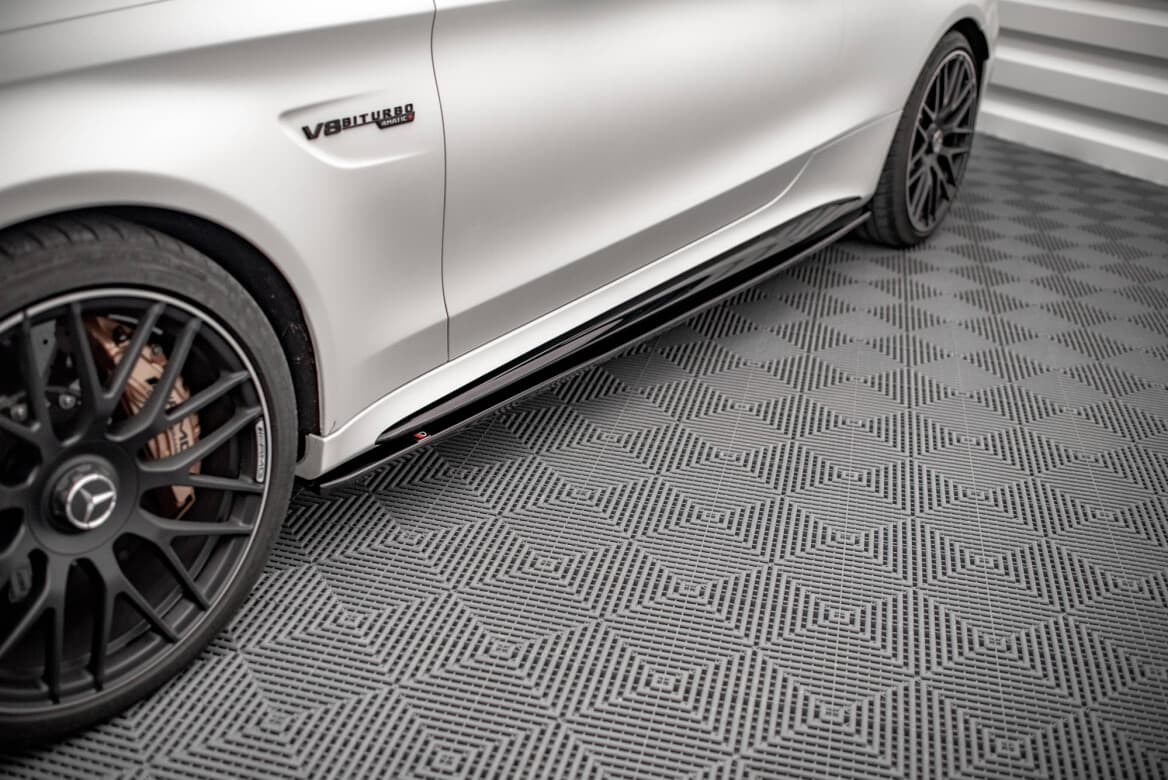 MERCEDES C63 AMG - MAXTON DESIGN SEITENSCHWELLER ANSATZ – Bild 5