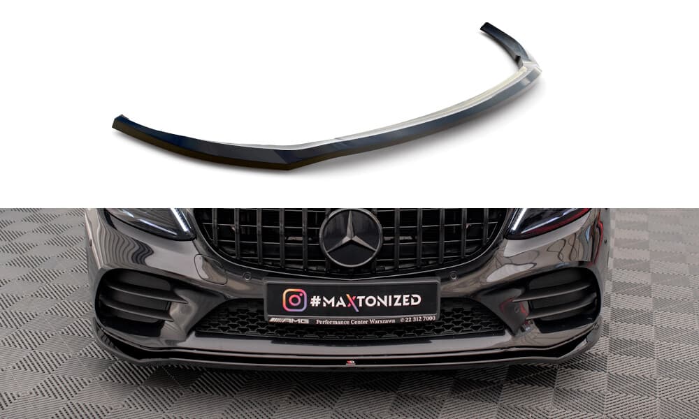 MERCEDES C-KLASSE FACELIFT - MAXTON DESIGN FRONTLIPPE SPOILER V.1