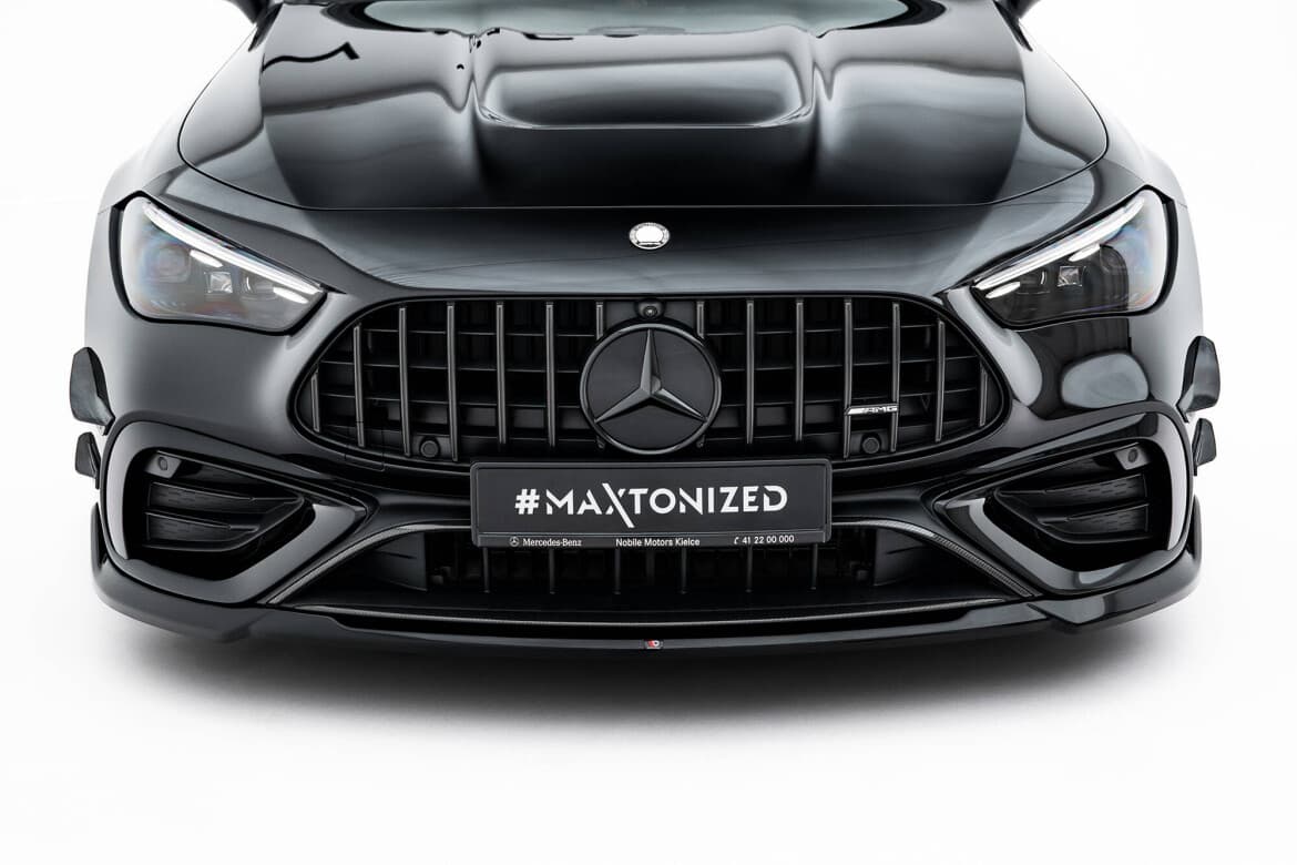 MERCEDES CLE 53 AMG - MAXTON DESIGN CANARDS WINGS FLAPS FRONTSTOSSSTANGE 4-TEILIG – Bild 3