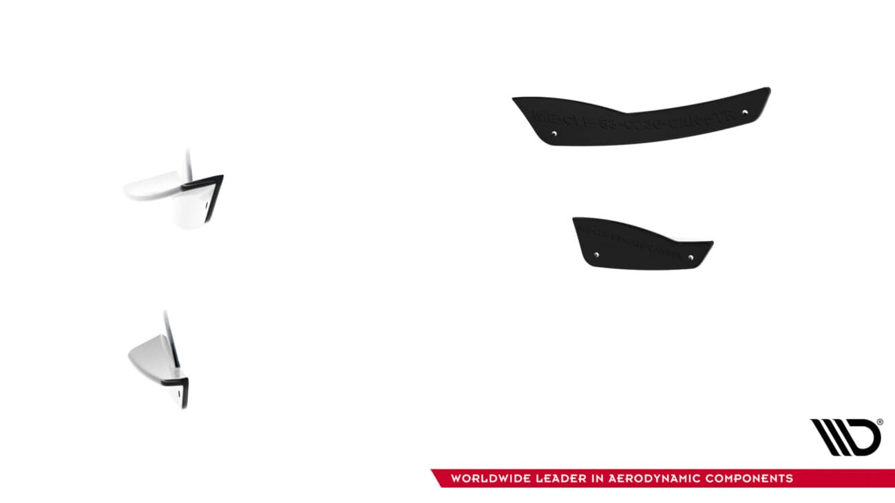 MERCEDES CLE 53 AMG - MAXTON DESIGN CANARDS WINGS FLAPS FRONTSTOSSSTANGE 4-TEILIG – Bild 4