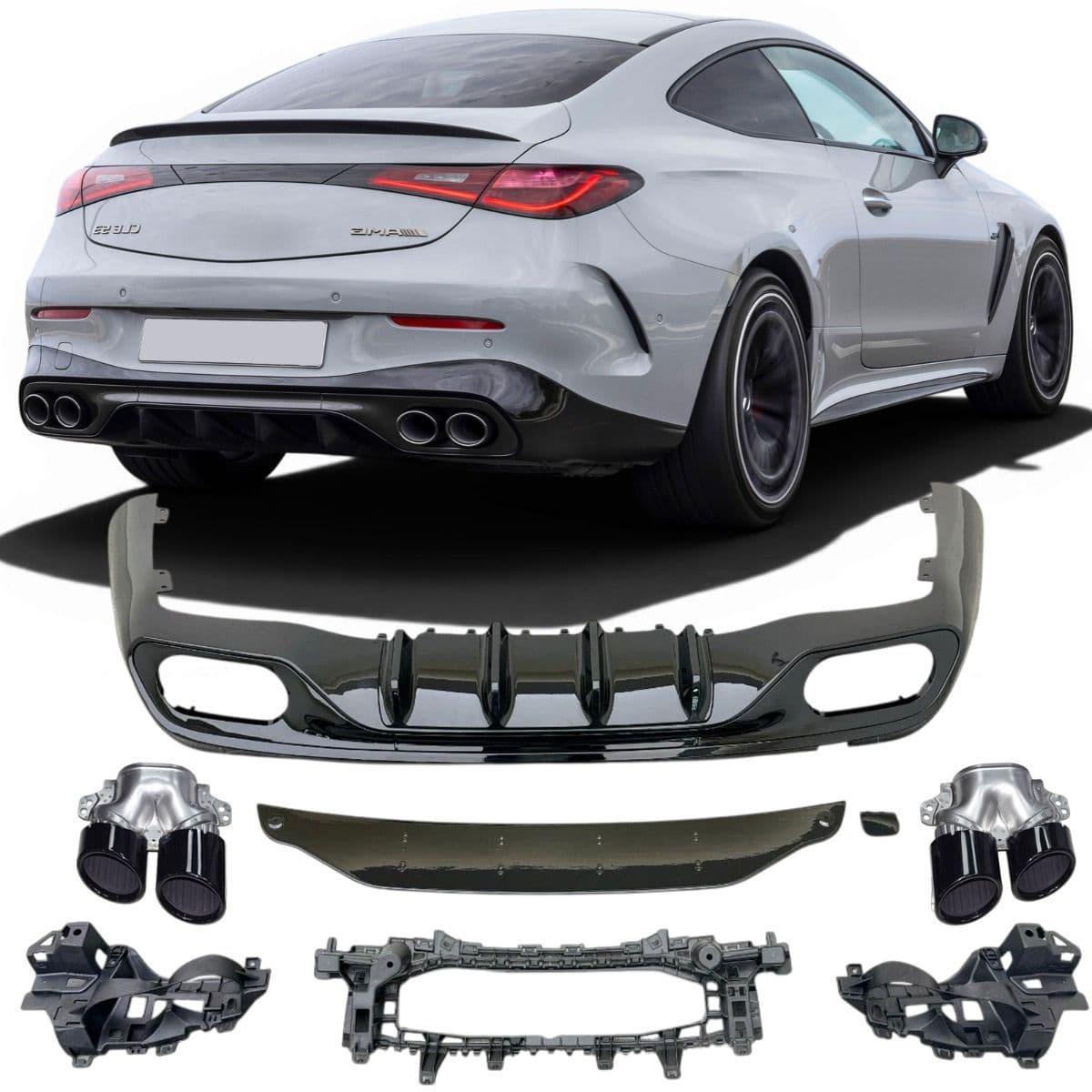 MERCEDES CLE AMG LINE - HECK DIFFUSOR ANSATZ CLE 53 AMG OPTIK V.2