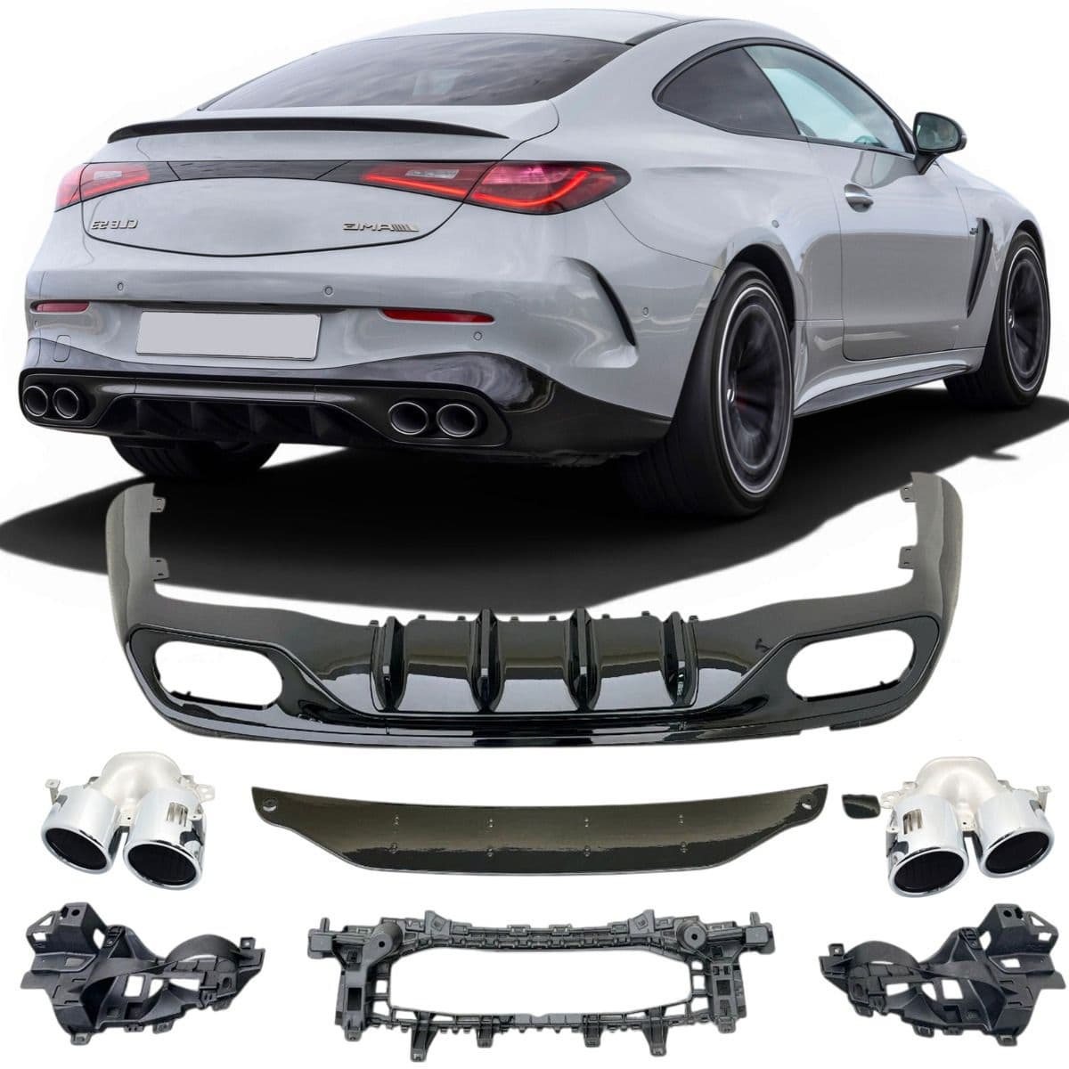 MERCEDES CLE AMG LINE - HECK DIFFUSOR ANSATZ CLE 53 AMG OPTIK V.1