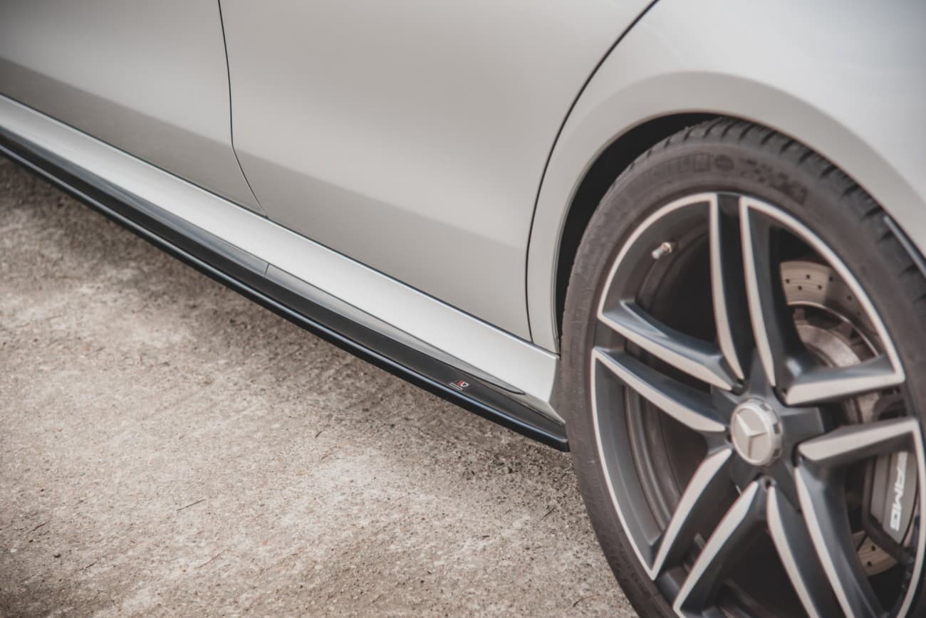 MERCEDES E63 AMG - MAXTON DESIGN SEITENSCHWELLER ANSATZ CUP LEISTEN – Bild 5