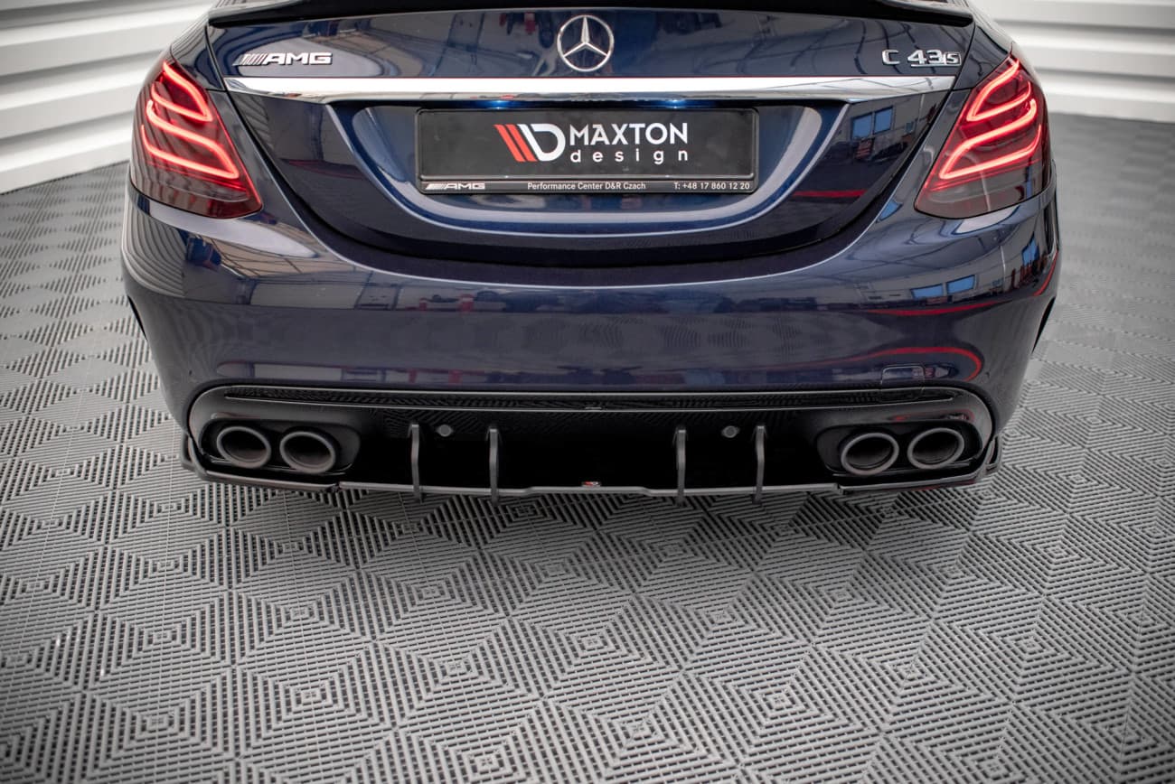 MERCEDES C-KLASSE C43 AMG - MAXTON DESIGN STREET PRO HECK DIFFUSOR ANSATZ – Bild 2