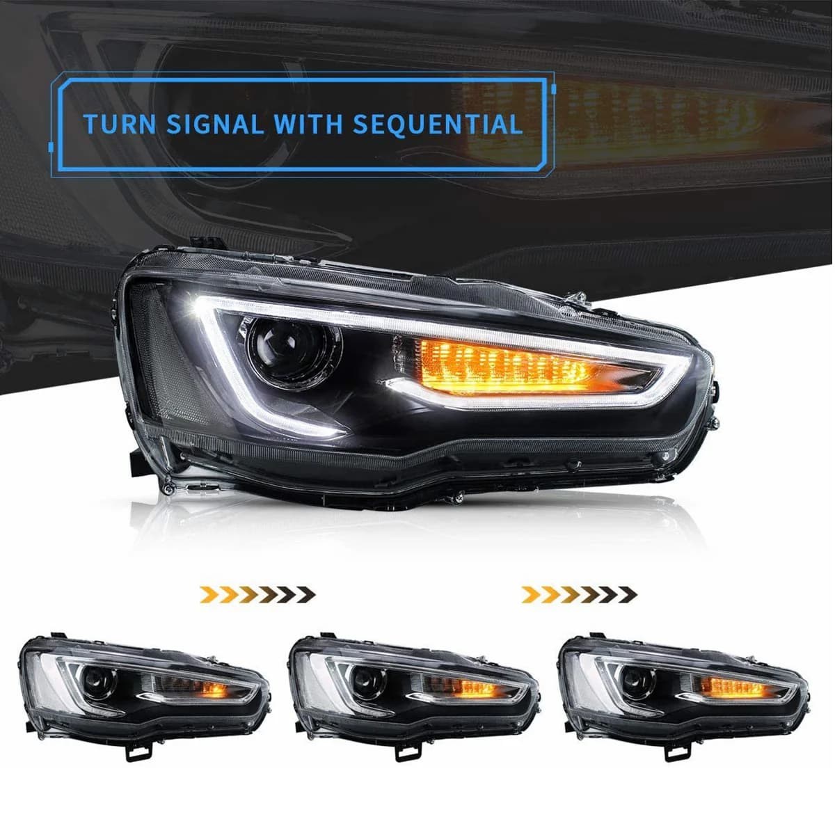 MITSUBISHI LANCER 8 - LED LIGHTBAR SCHEINWERFER (DYNAMIC) – Bild 2