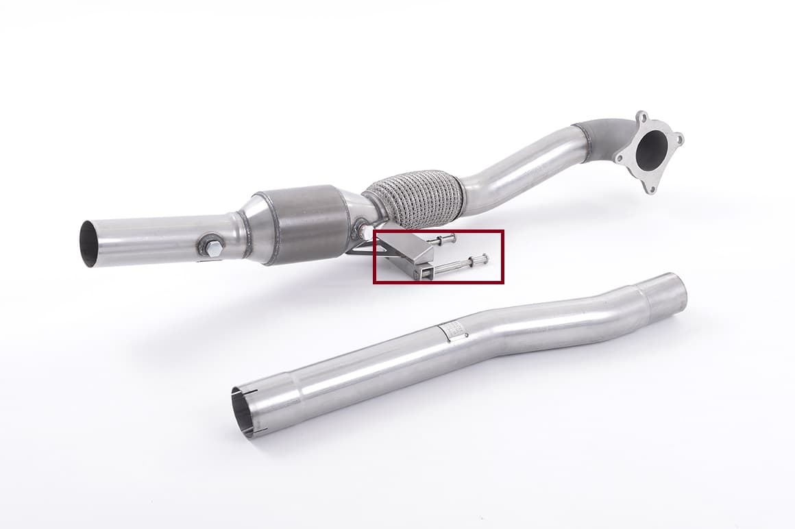 VW GOLF 6 R - MILLTEK HALTERUNG ZUR BEFESTIGUNG DER DOWNPIPE – Bild 2