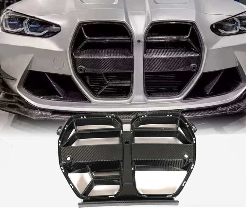 BMW M4 - JC CARBON KÜHLERGRILL FRONTGRILL NIEREN RAHMEN COVER (ACC) – Bild 5