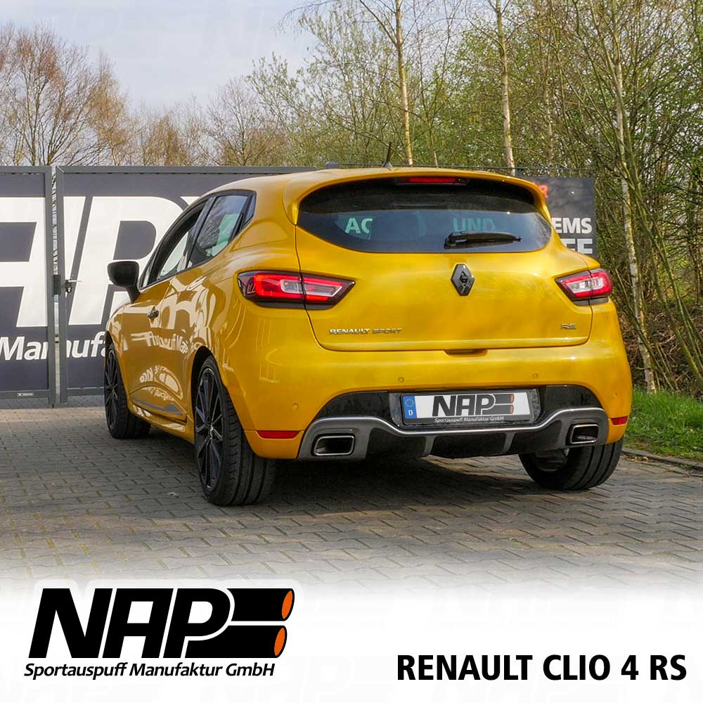 RENAULT CLIO 4 RS - NAP DUPLEX SPORT AUSPUFF ANLAGE AB KAT.