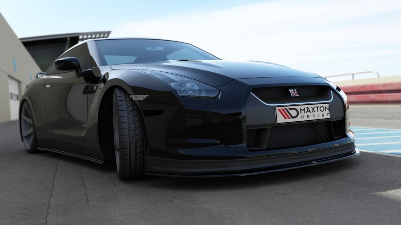 NISSAN GT-R R35 - MAXTON DESIGN FRONTSPOILER LIPPE V.1 (DTC) – Bild 2