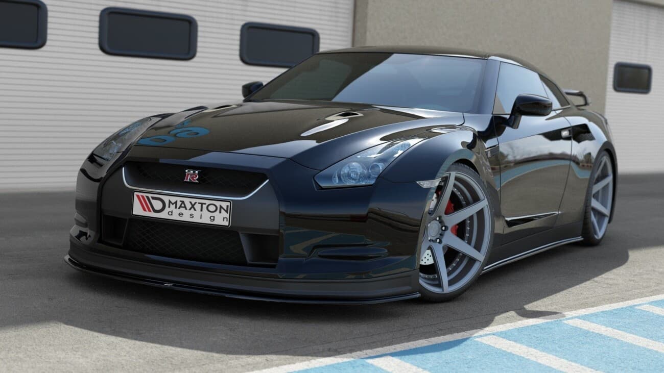 NISSAN GT-R R35 - MAXTON DESIGN FRONTSPOILER LIPPE V.1 (DTC) – Bild 3