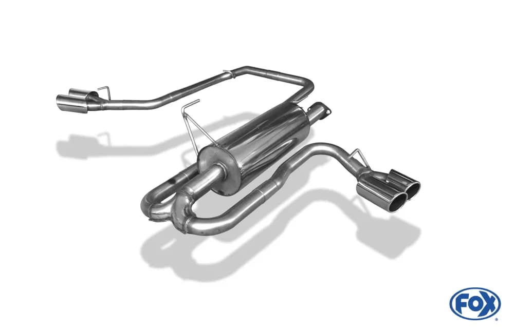 NISSAN NAVARA - FOX HALBAUSPUFFANLAGE AB KATALYSATOR SIDEPIPE