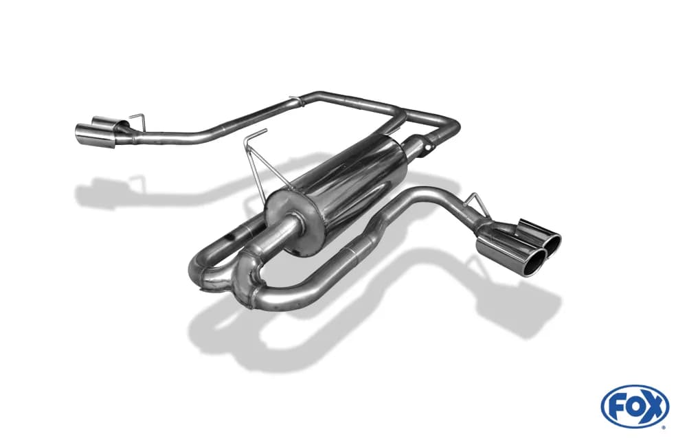 NISSAN NAVARA - FOX HALBAUSPUFFANLAGE AB KATALYSATOR SIDEPIPE