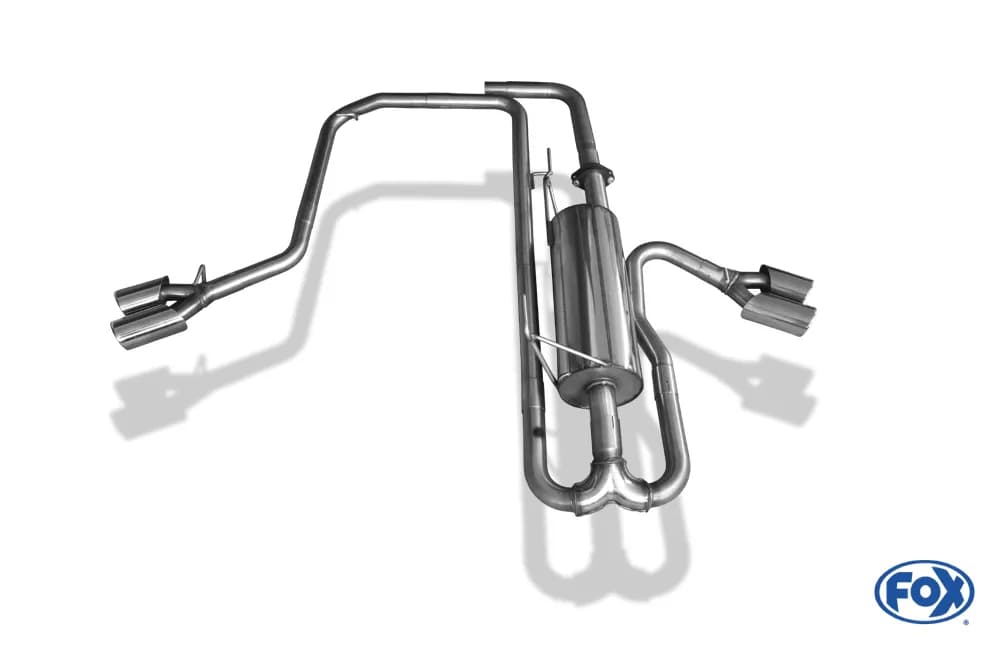 NISSAN NAVARA - FOX HALBAUSPUFFANLAGE AB KATALYSATOR SIDEPIPE – Bild 2