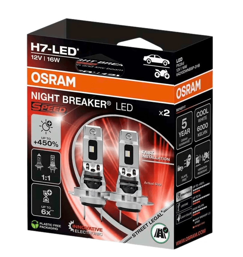 OSRAM NIGHT BREAKER LED SPEED H7 450 % 6000K – Bild 4