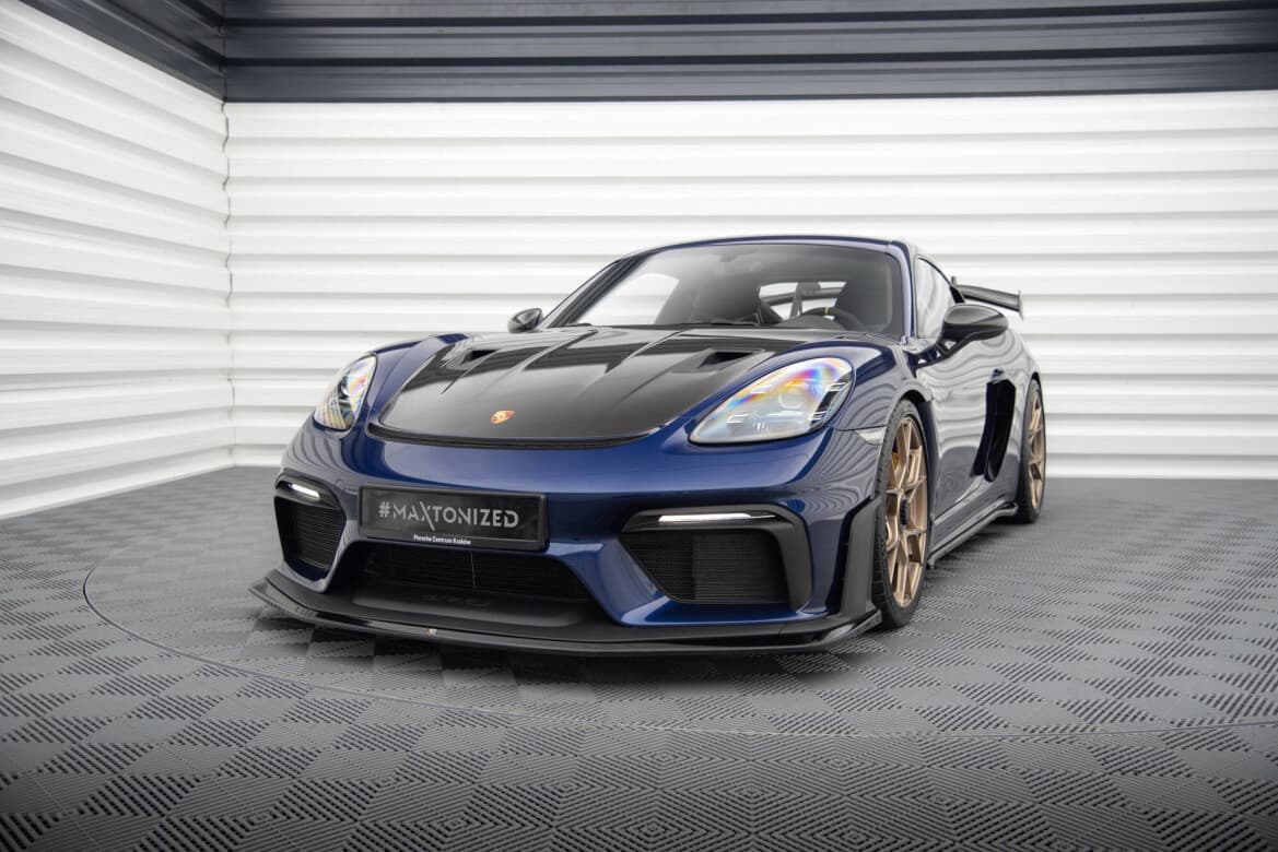 PORSCHE 718 CAYMAN GT4 RS - MAXTON DESIGN FRONTSPOILER | CUPSPOILERLIPPE – Bild 2