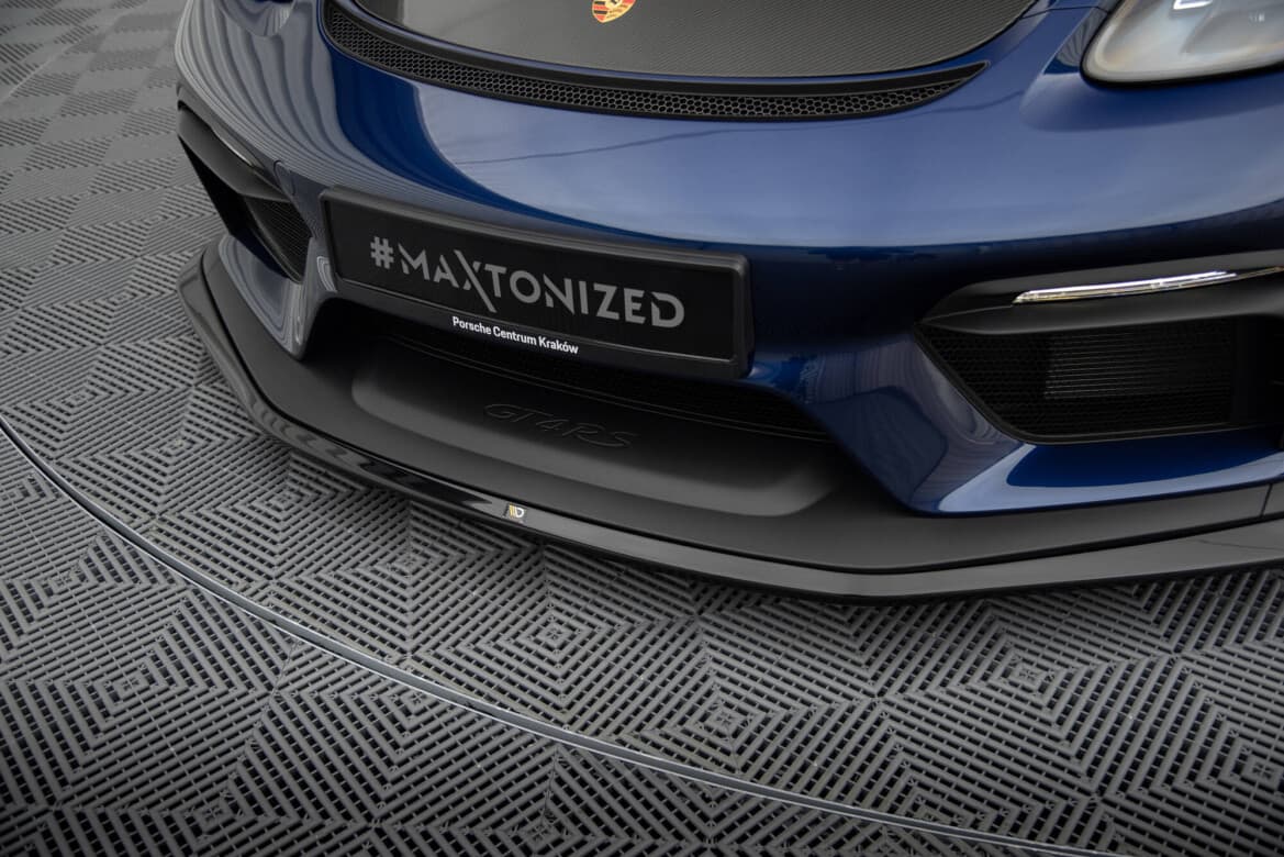 PORSCHE 718 CAYMAN GT4 RS - MAXTON DESIGN FRONTSPOILER | CUPSPOILERLIPPE – Bild 3