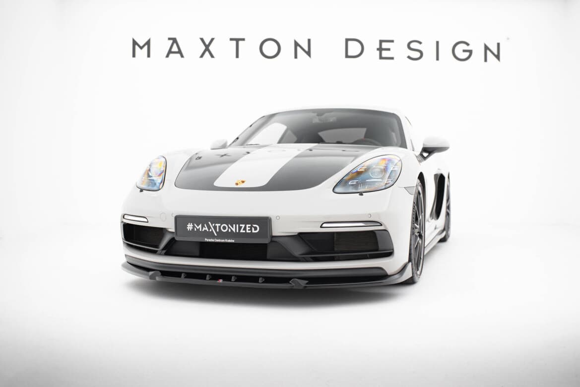 PORSCHE 718 CAYMAN GTS - MAXTON DESIGN FRONTSPOILER | CUPSPOILERLIPPE V.2 – Bild 2