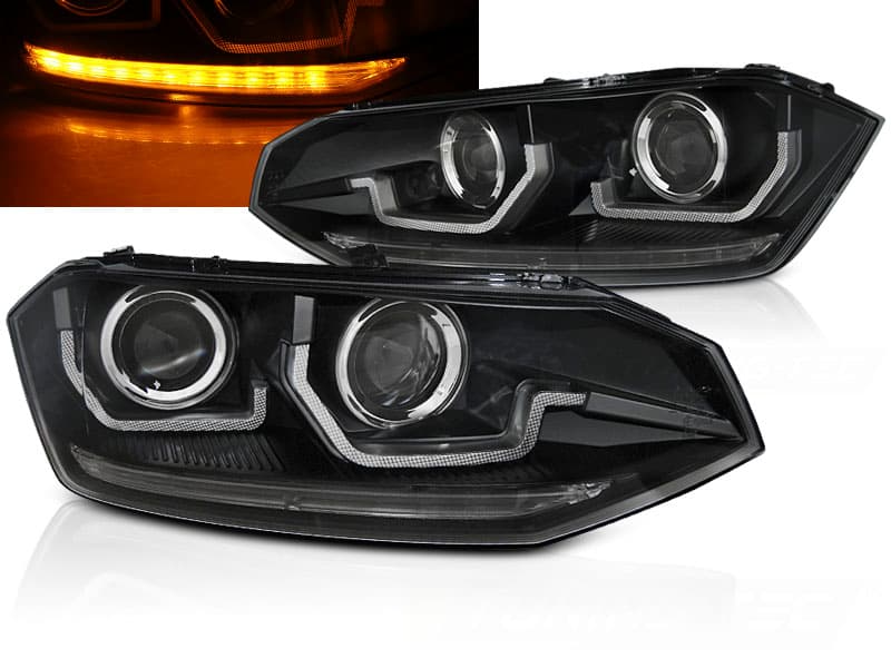 VW POLO - ANGEL EYES SCHEINWERFER MIT LED DYNAMIC BLINKER